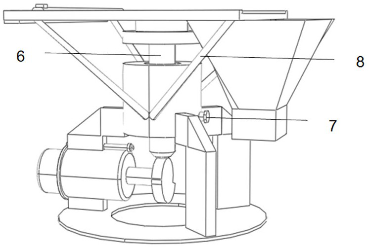 A cement mortar fluidity tester