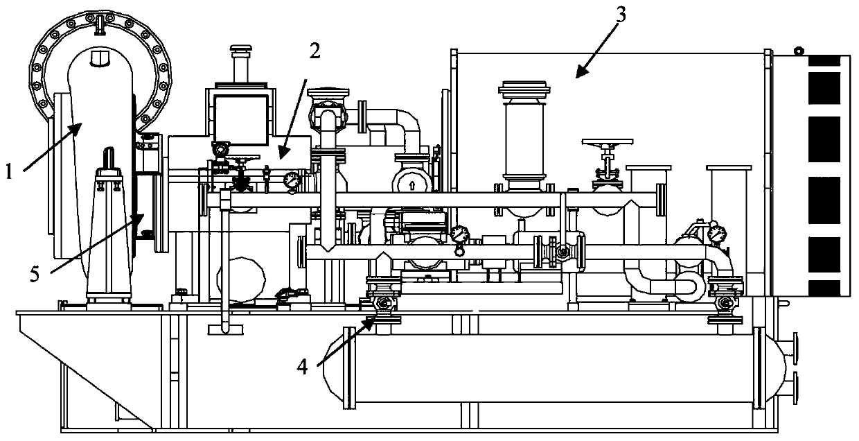 Draught fan for heating reactor main container