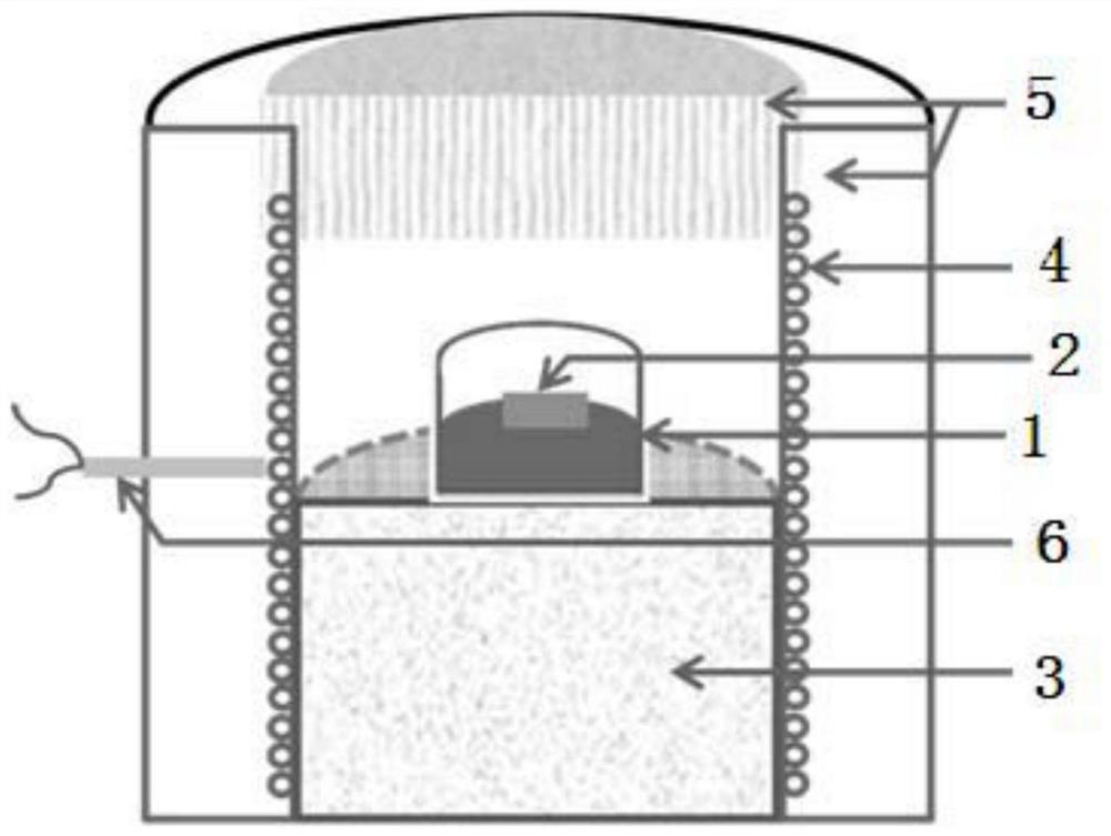 Flux growth method and application of large-size bismuth tungstate crystal