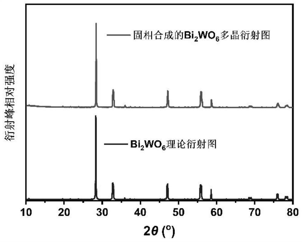 Flux growth method and application of large-size bismuth tungstate crystal