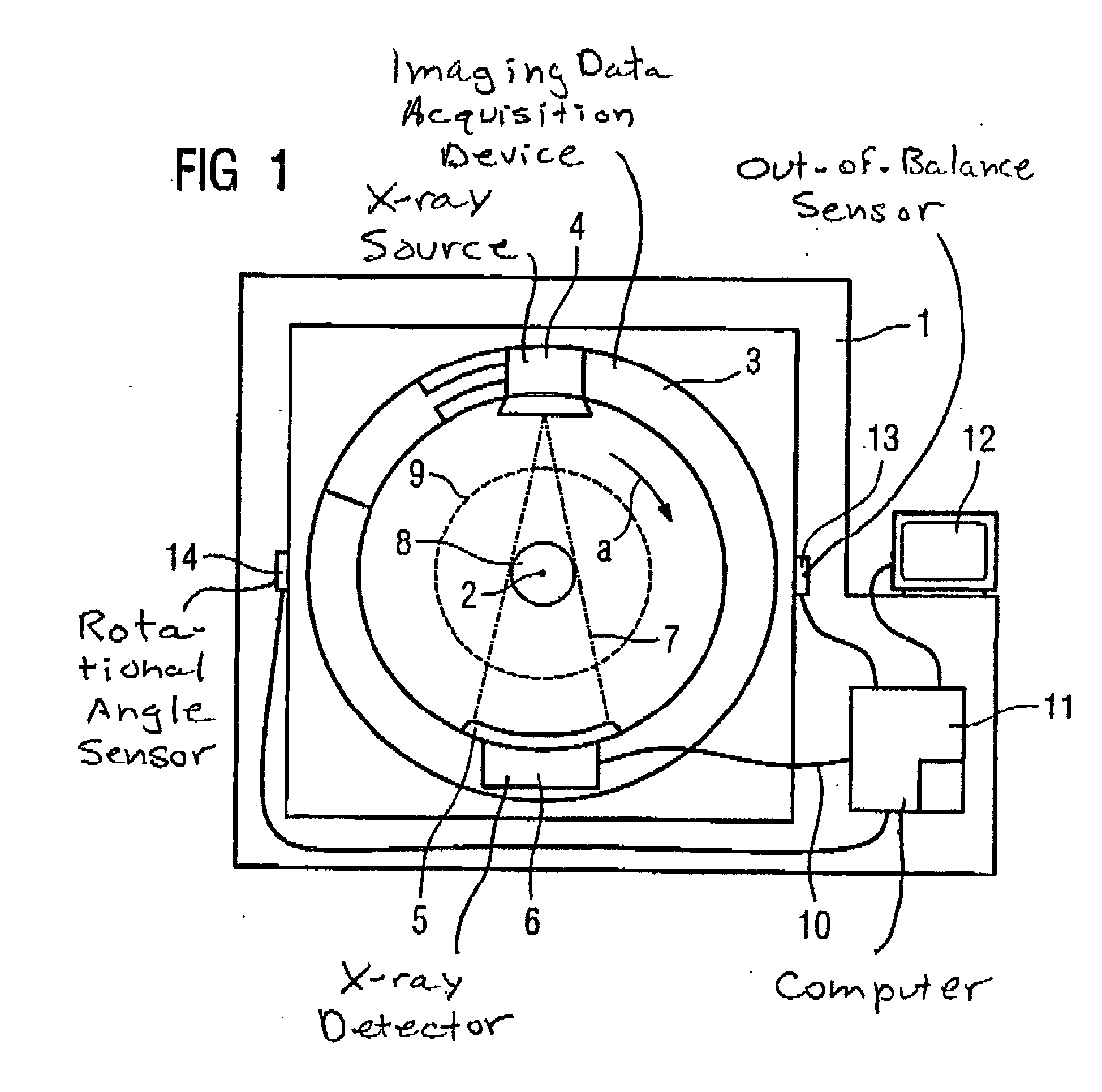 Method for compensating an out-of-balance condition of a rotating body