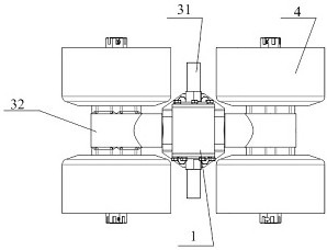 Universal profiling support device for tracked vehicle drive