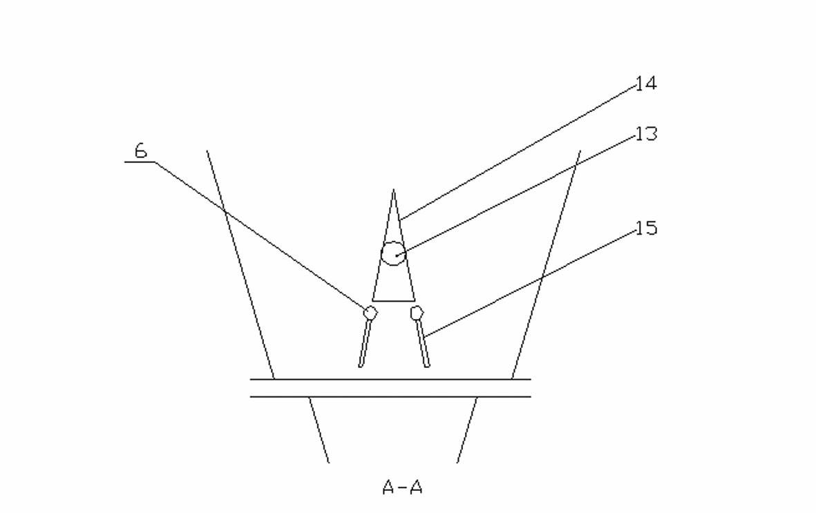 Material bin feeding dredging method and device