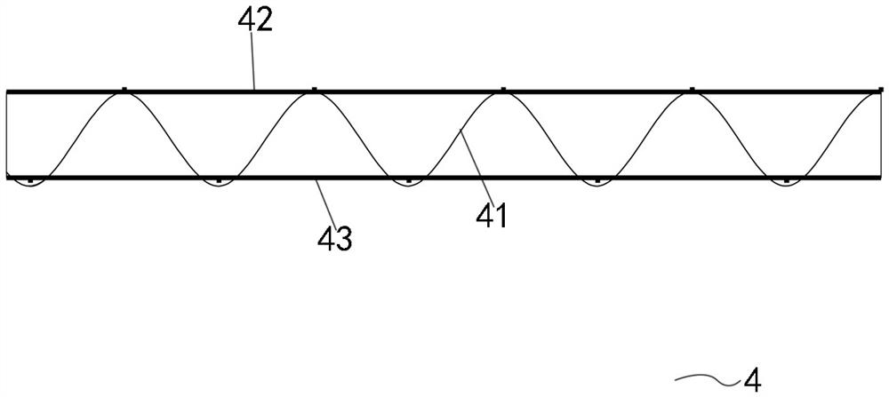 Steel bar truss floor bearing hollow composite board and construction method thereof