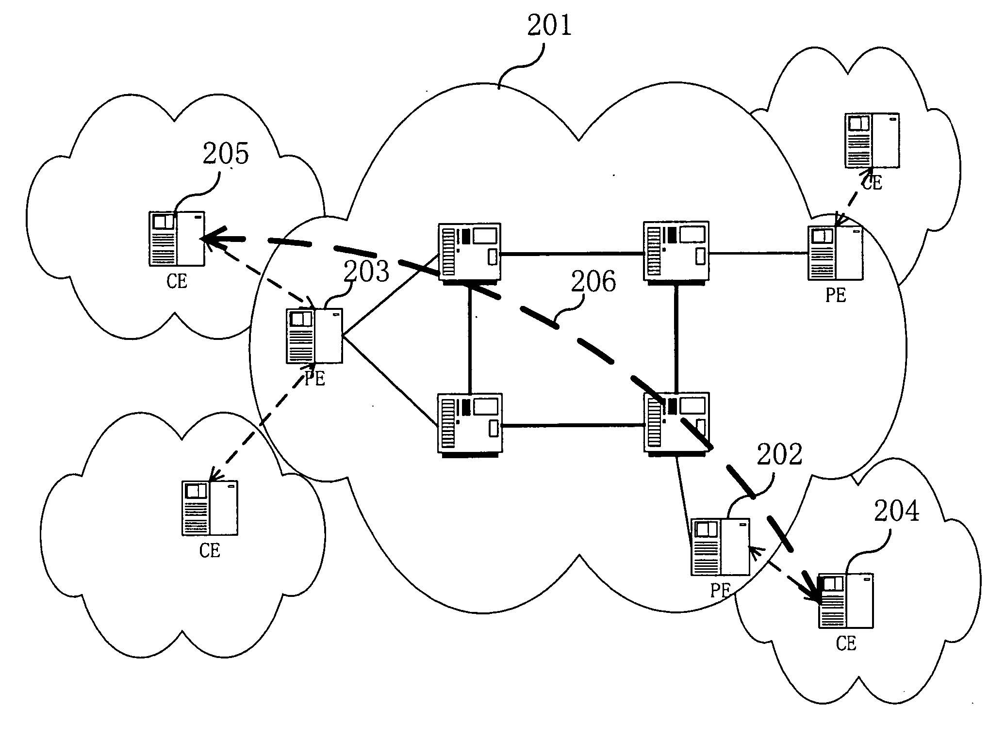 Method of implementing PSEUDO wire emulation edge-to-edge protocol