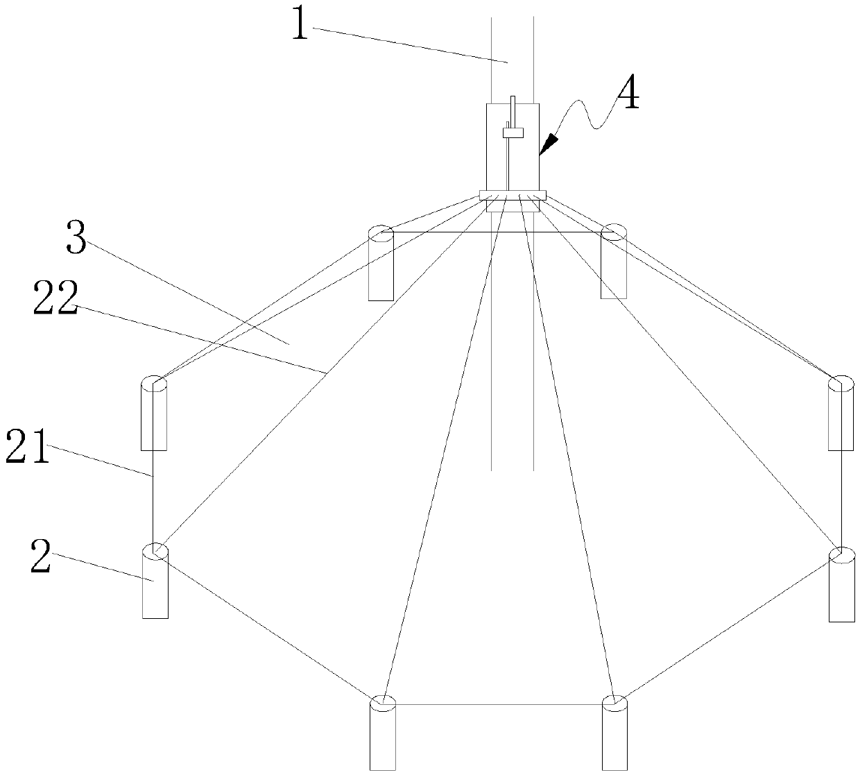 Garden shrub sun protection structure and mounting method thereof