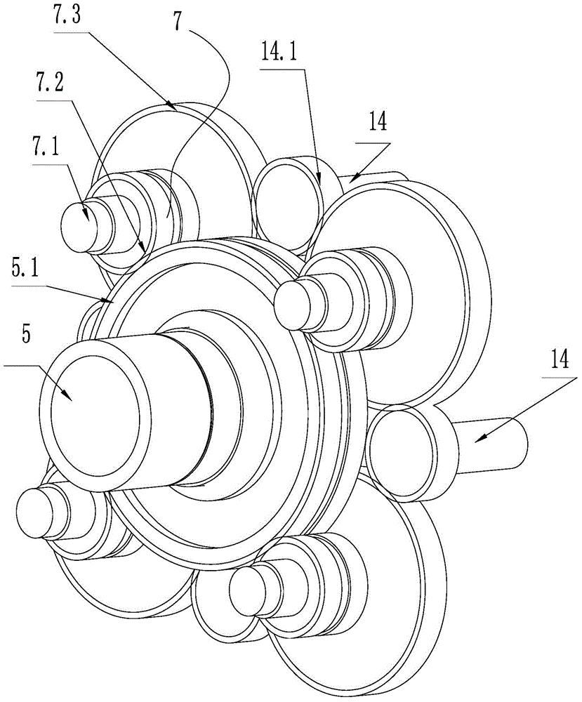 Wind power speed increasing box