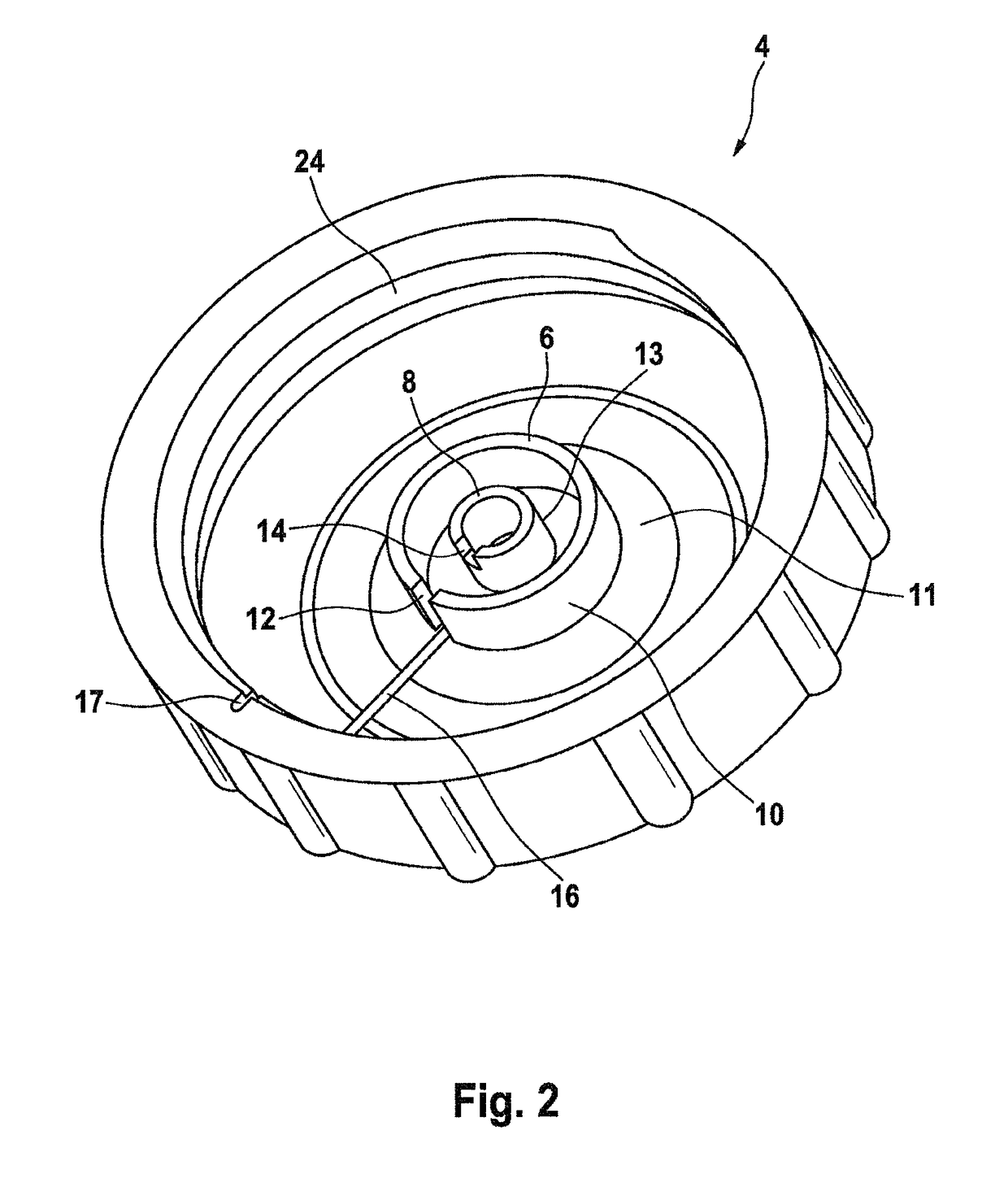 Pressure medium container for a hydraulic motor vehicle brake system