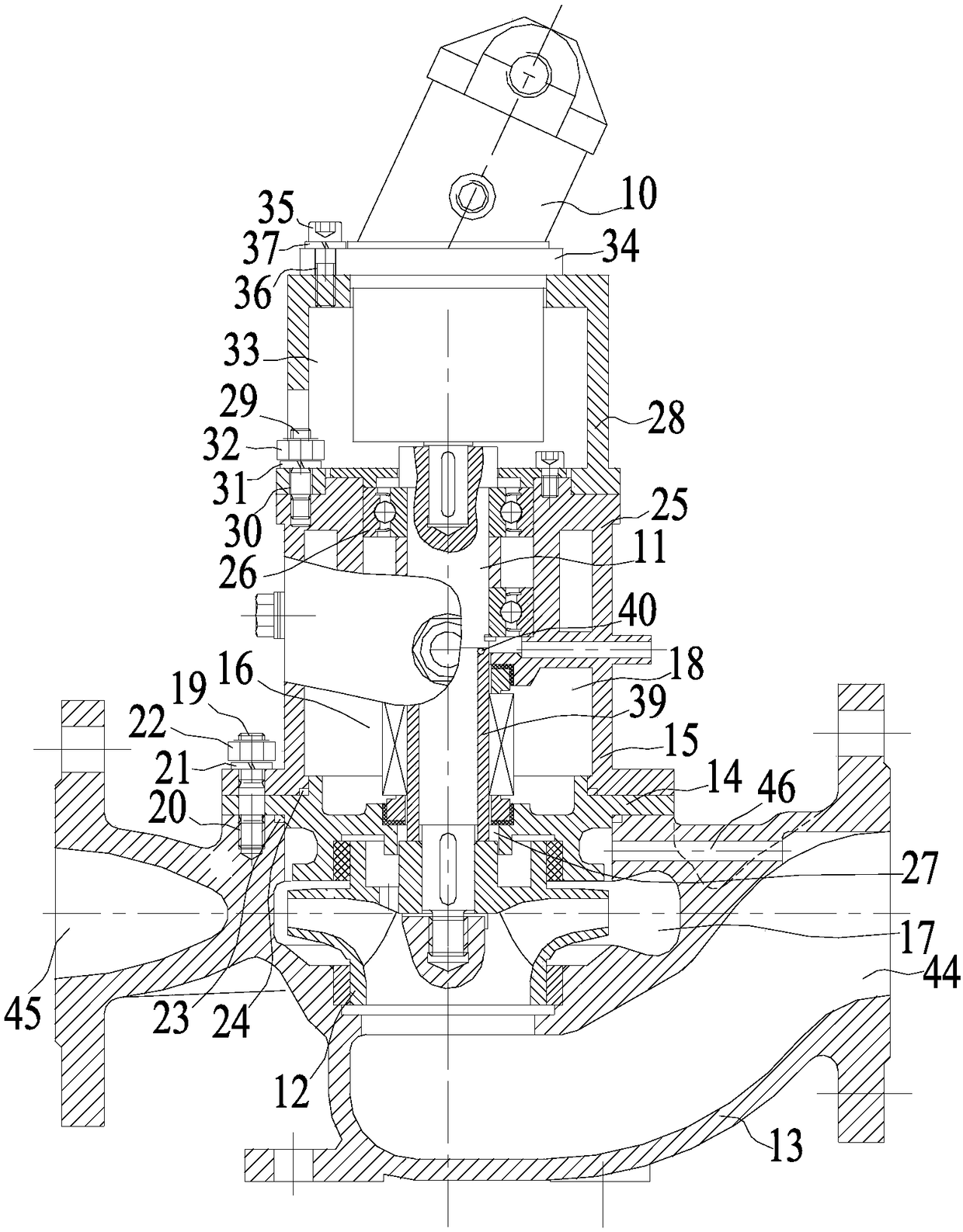 Small hydraulic motor pump set structure