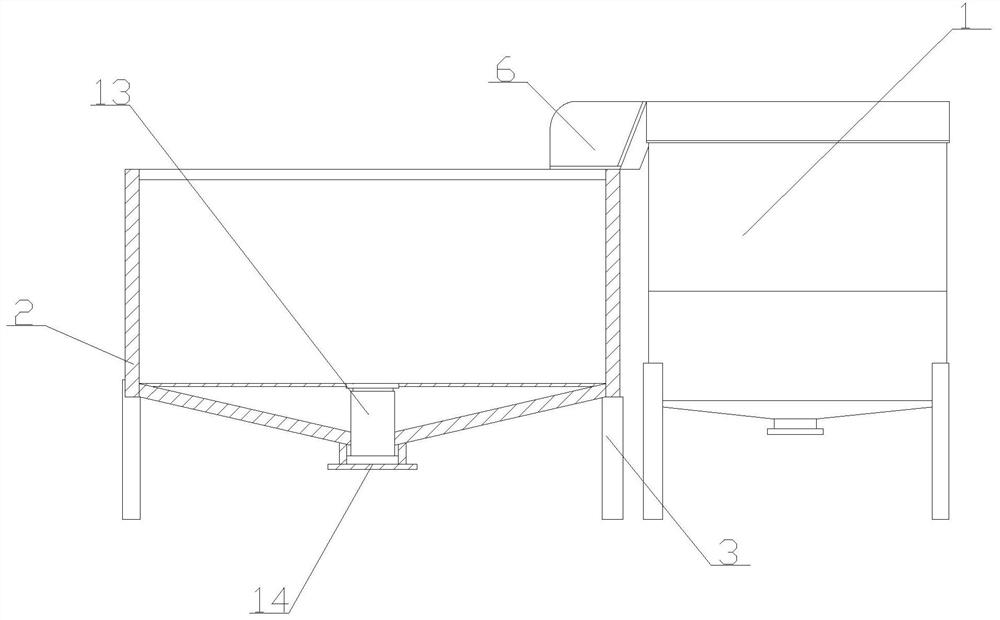 A device for removing iron and manganese in water by a membrane combination process