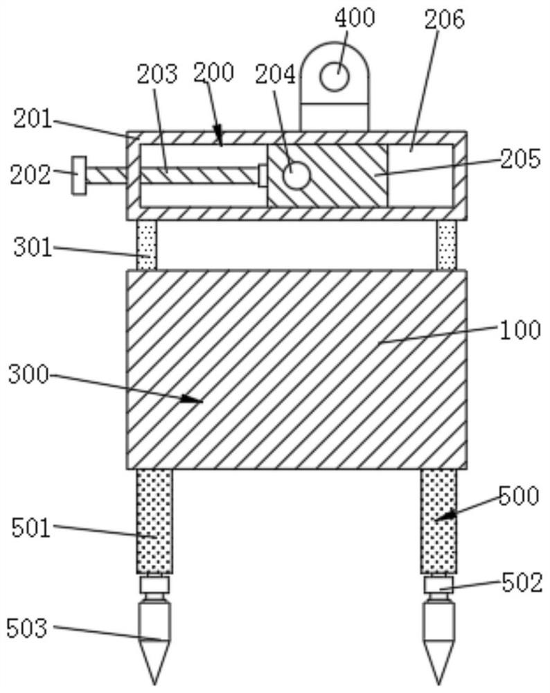 Positioning device for highway engineering surveying and mapping