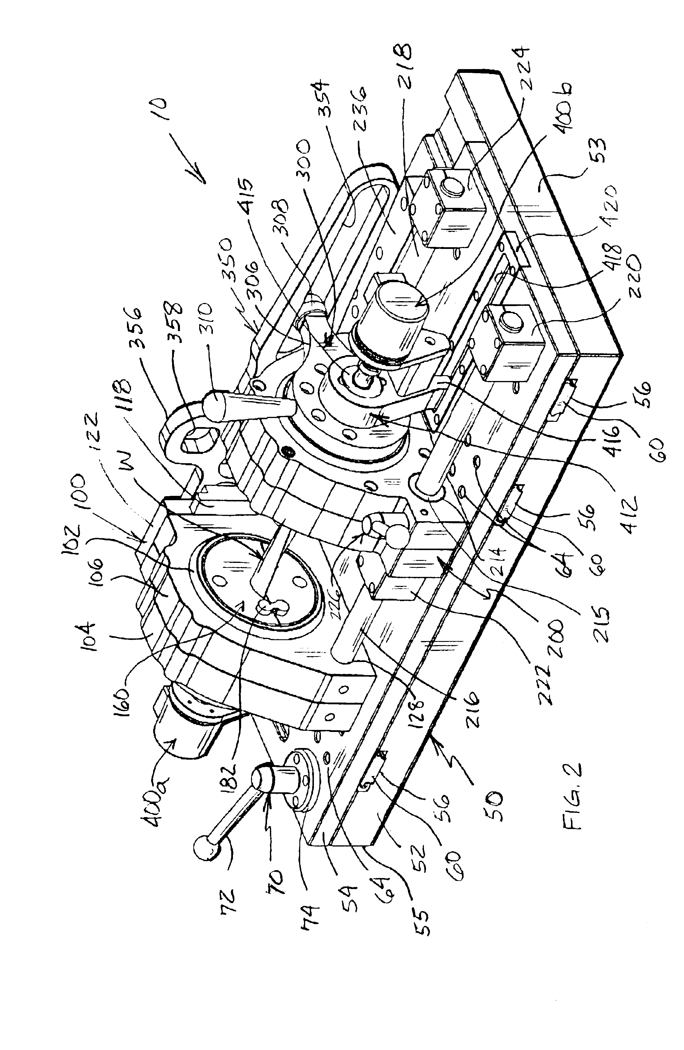 Fixture for holding metals parts for bending or twist correction