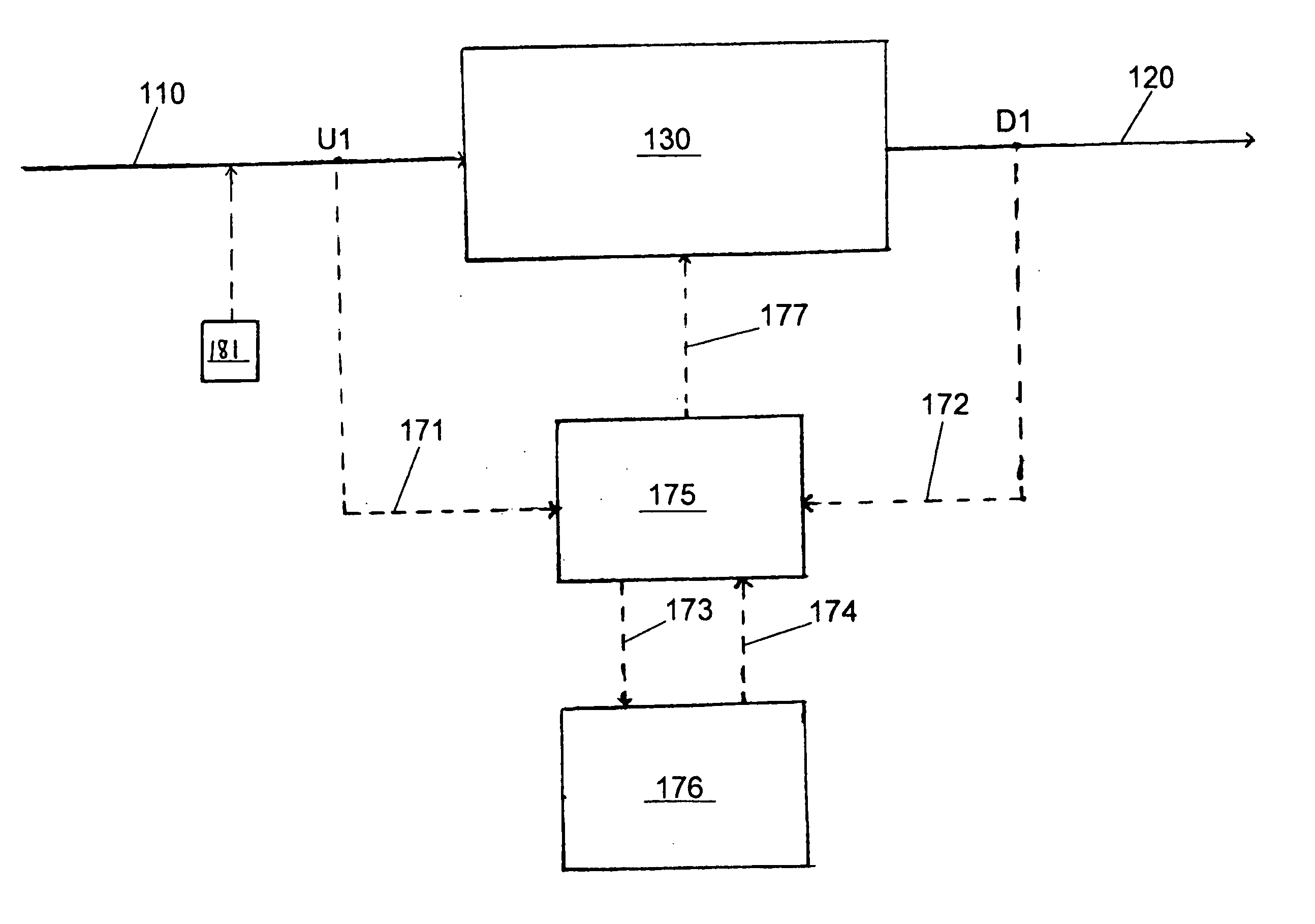 System for predicting reduction in concentration of a target material in a flow of fluid