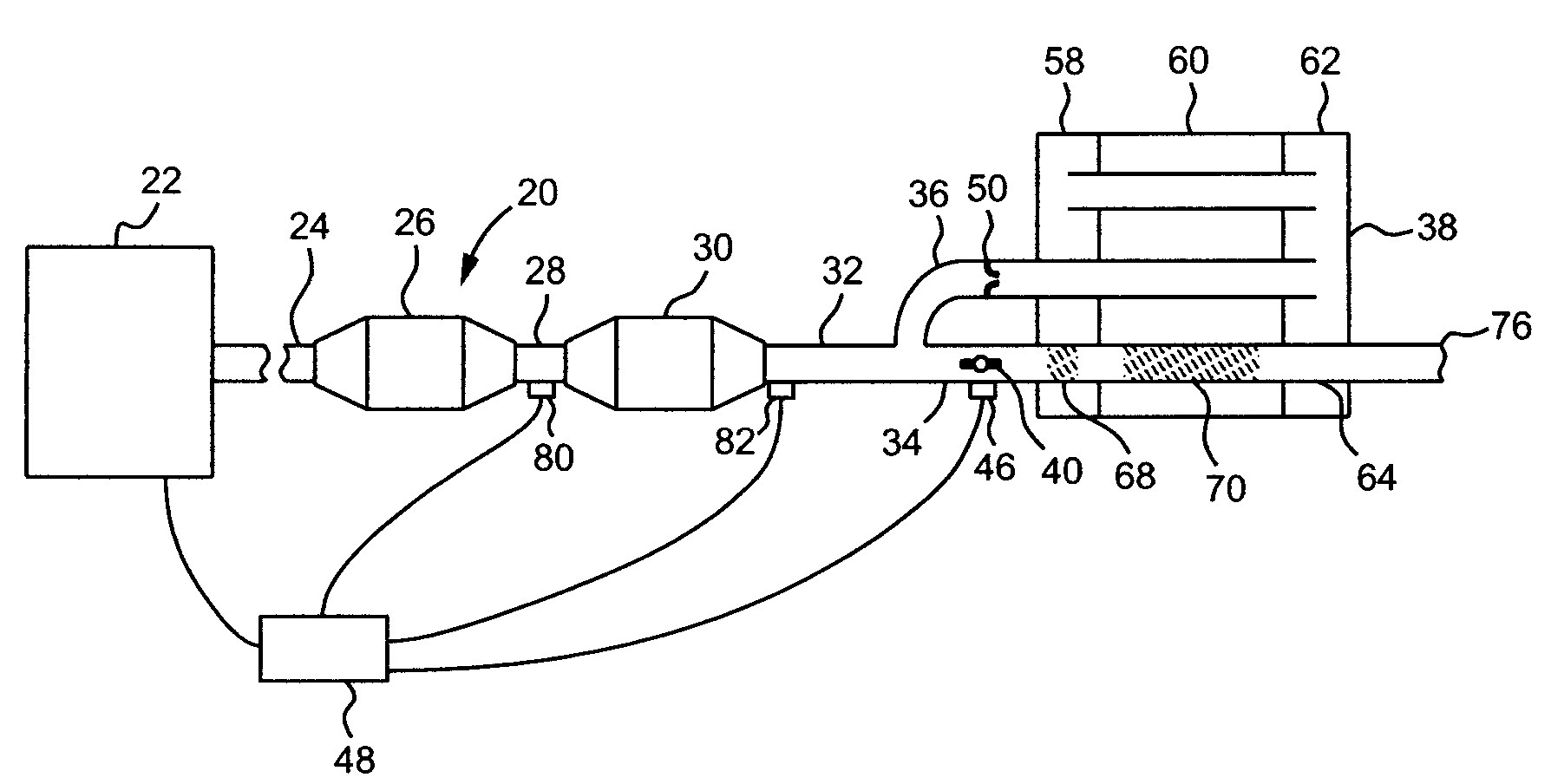 Diesel exhaust system variable backpressure muffler