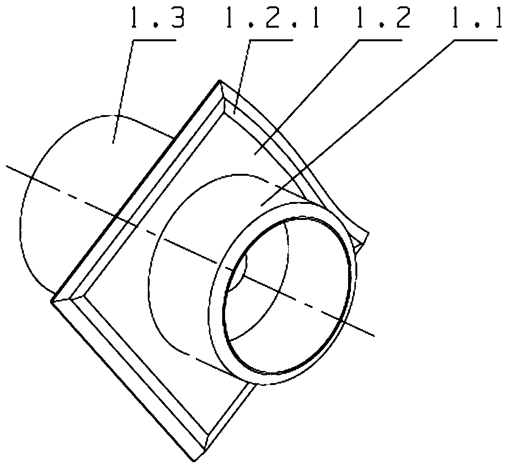 Connecting seat for side beam and cross beam of railway rapid freight car bogie