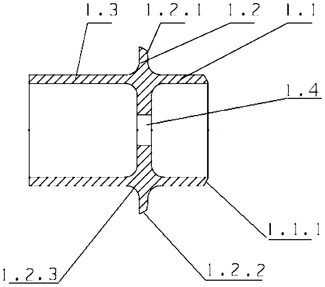 Connecting seat for side beam and cross beam of railway rapid freight car bogie