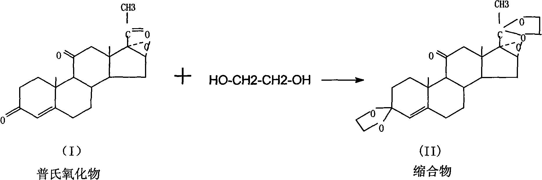 Process method for producing intermediate 3,20-diethylene glycol of betamethasone serial products