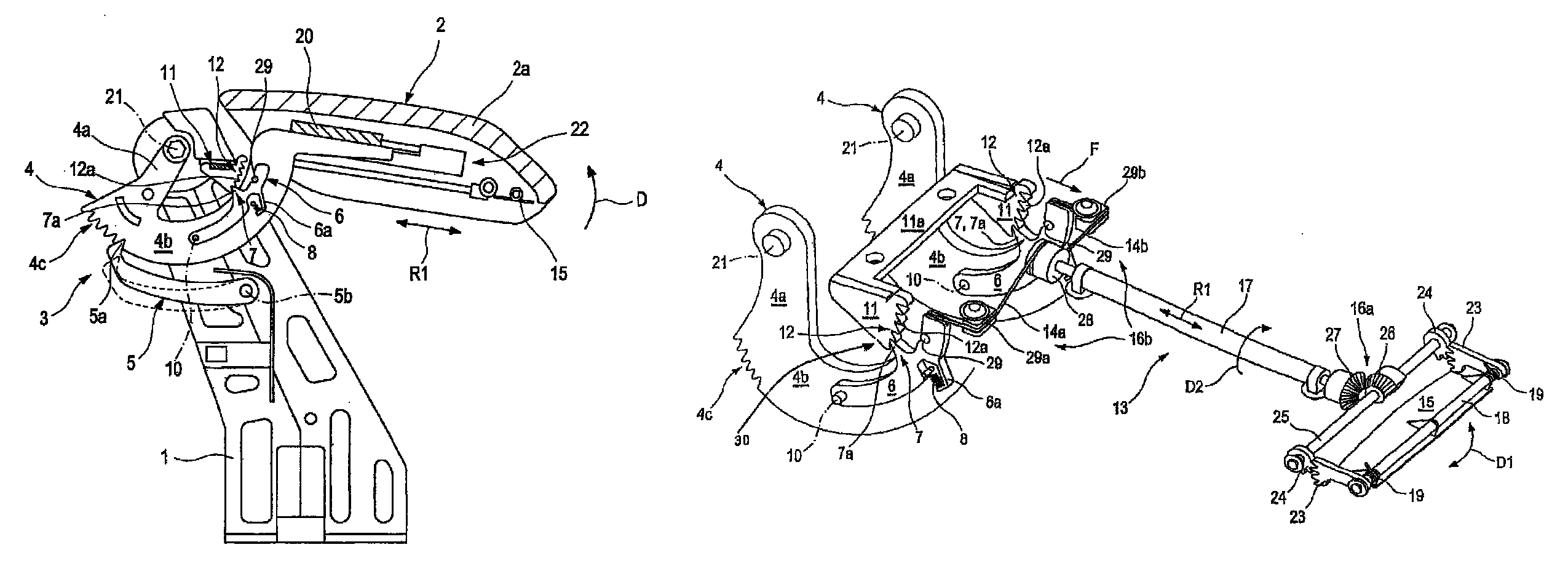 Adjusting apparatus for a pivotable comfort element, in particular for an armrest of a vehicle
