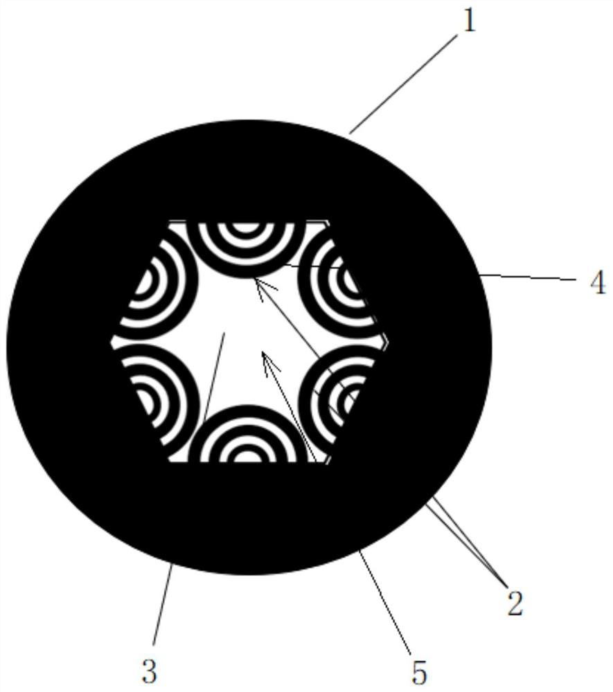 A Bragg hollow core antiresonant fiber