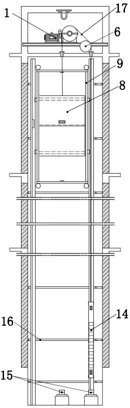 Service lift with conveying belt inside