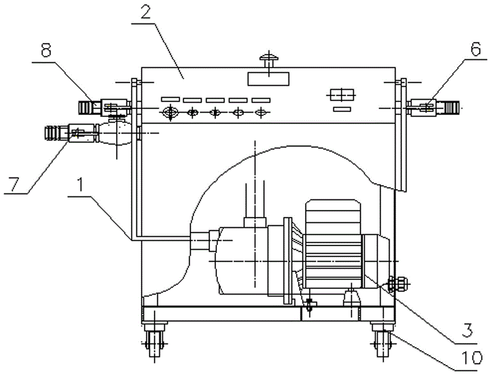 Casing pipe type condenser cleaning device