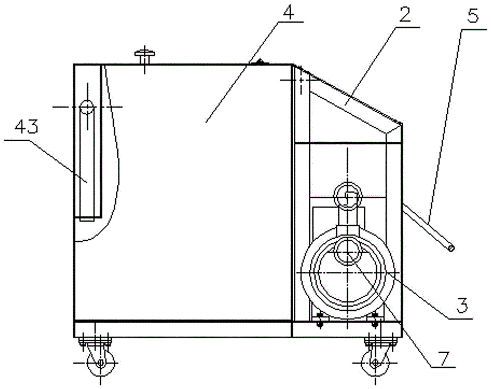 Casing pipe type condenser cleaning device