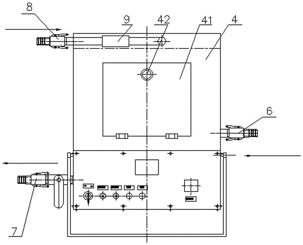 Casing pipe type condenser cleaning device