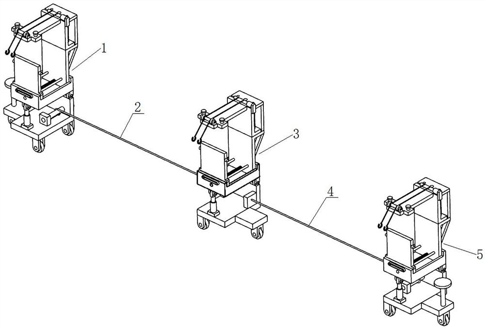 A multifunctional transfer device for internal threaded copper pipes