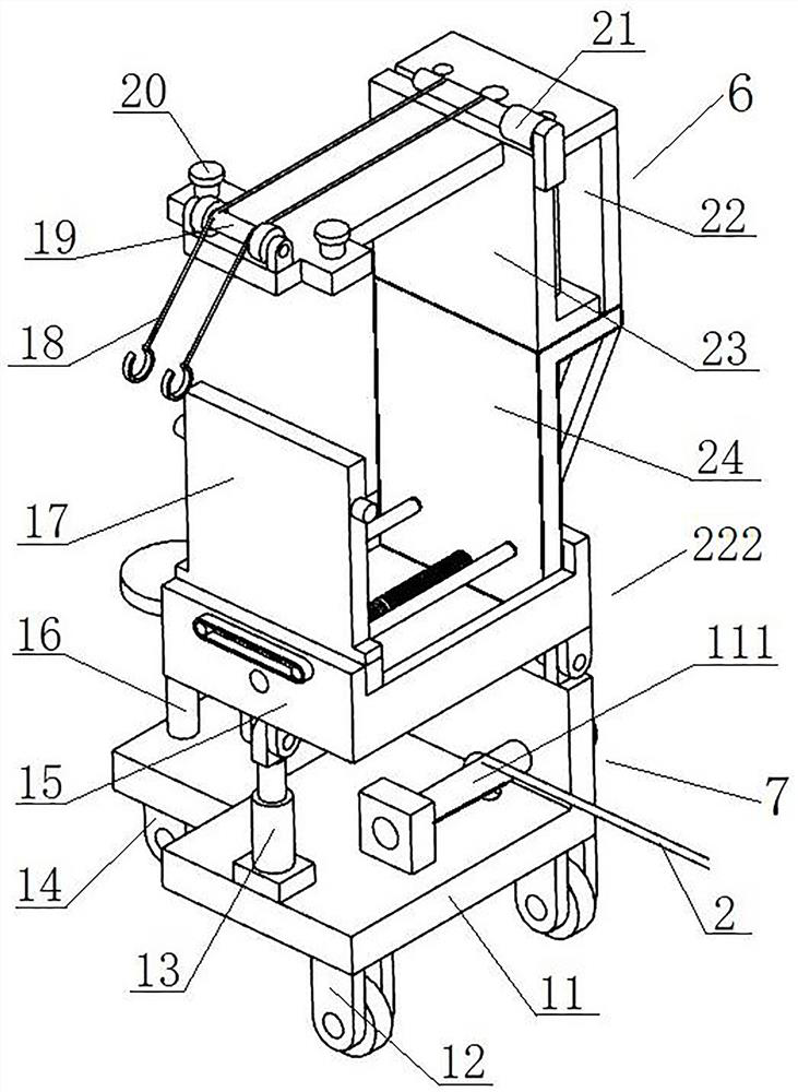 A multifunctional transfer device for internal threaded copper pipes