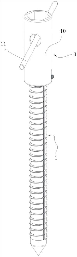 A spiral electrode resistivity probe rod and its monitoring method