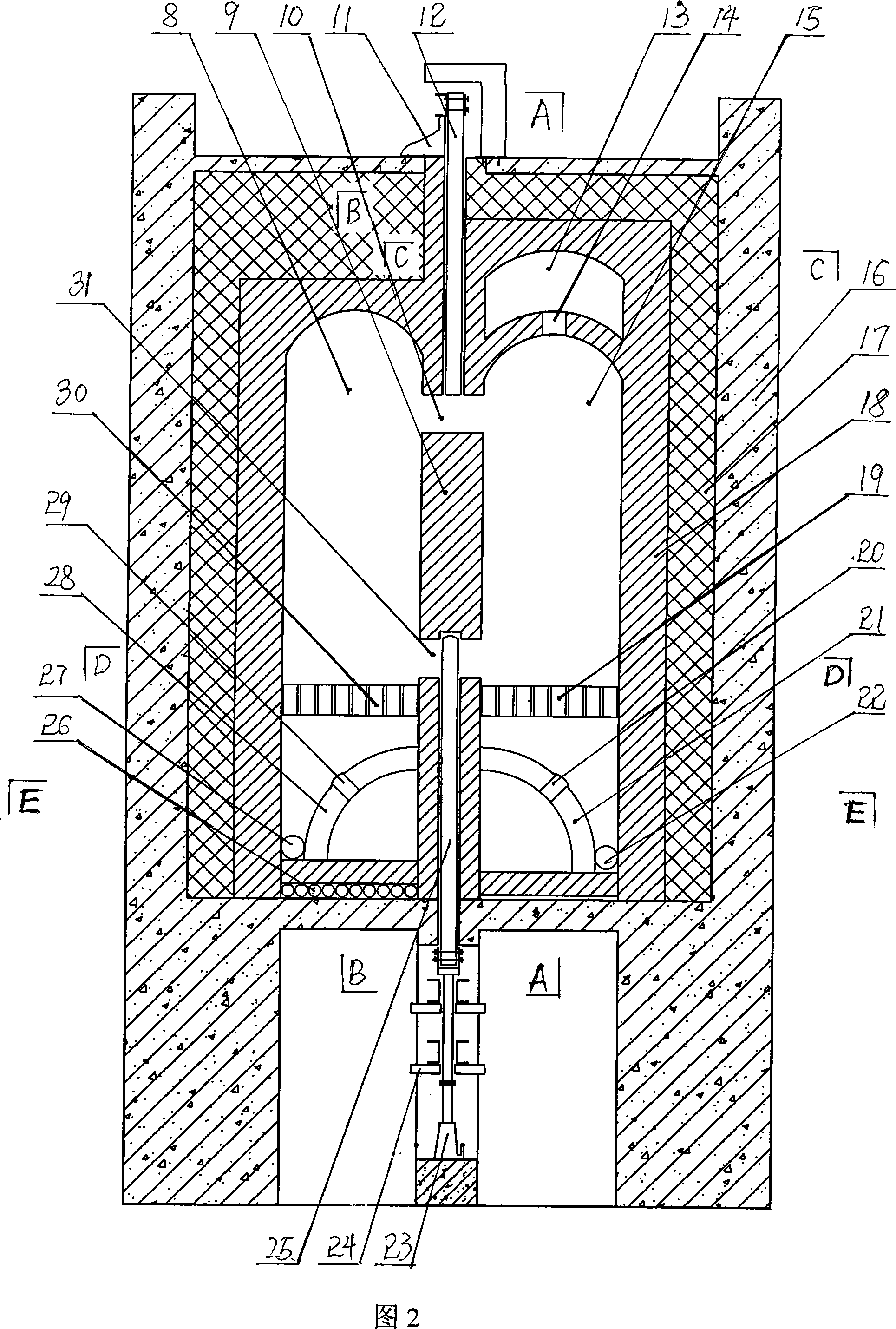 Flyash ceramisite sintered open-hearth furnace