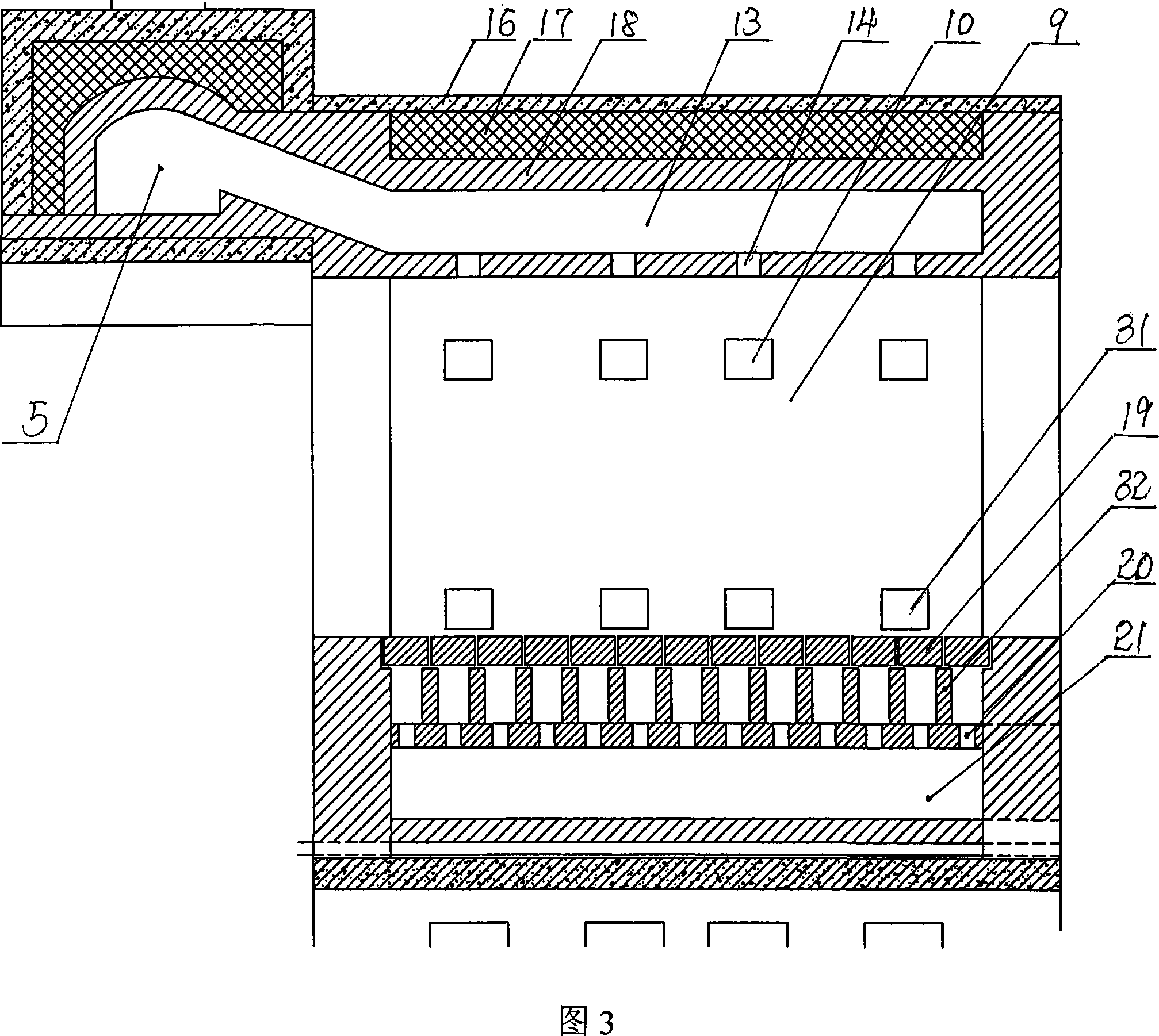 Flyash ceramisite sintered open-hearth furnace