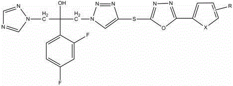 A kind of azole antifungal compound and its preparation method and application