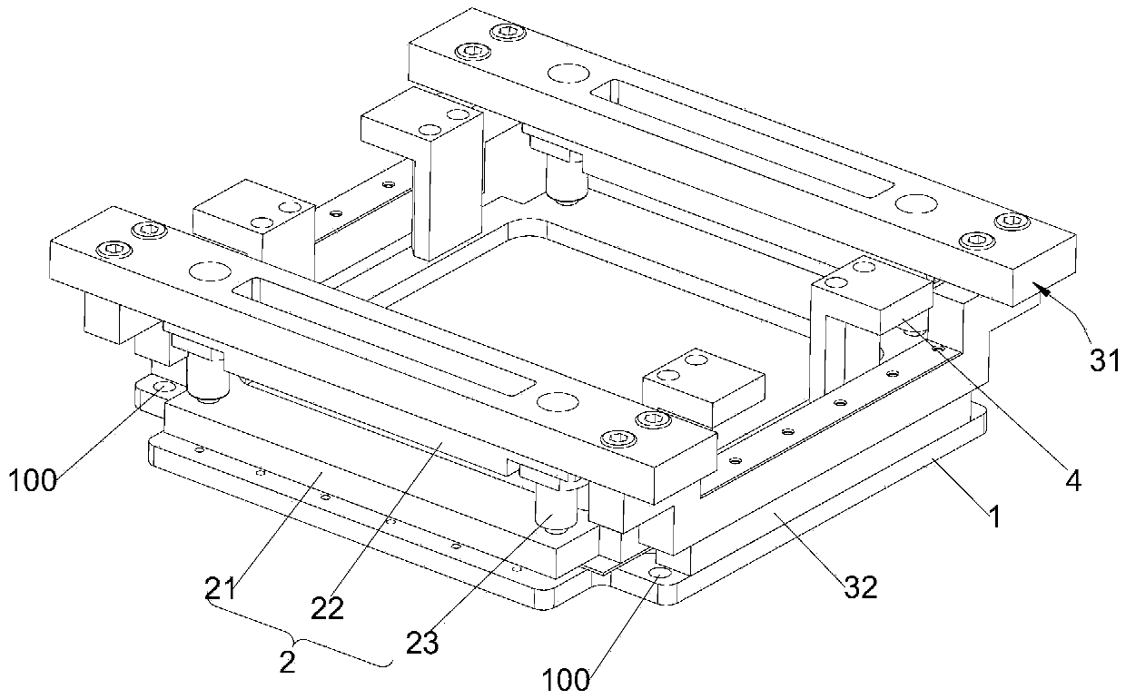 Alignment module, alignment device, film deposition production line and control method