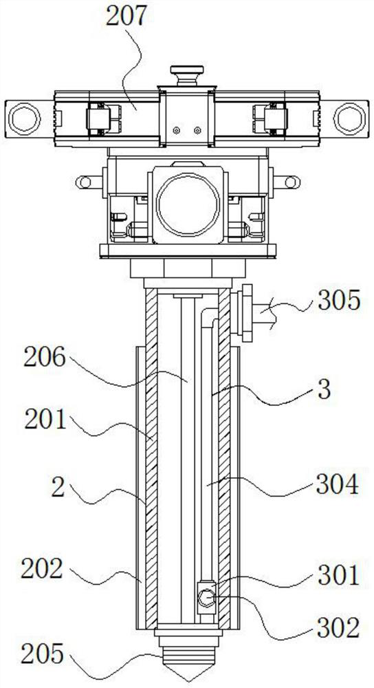 Soil investigation sampling device convenient for stratified sampling and sampling method