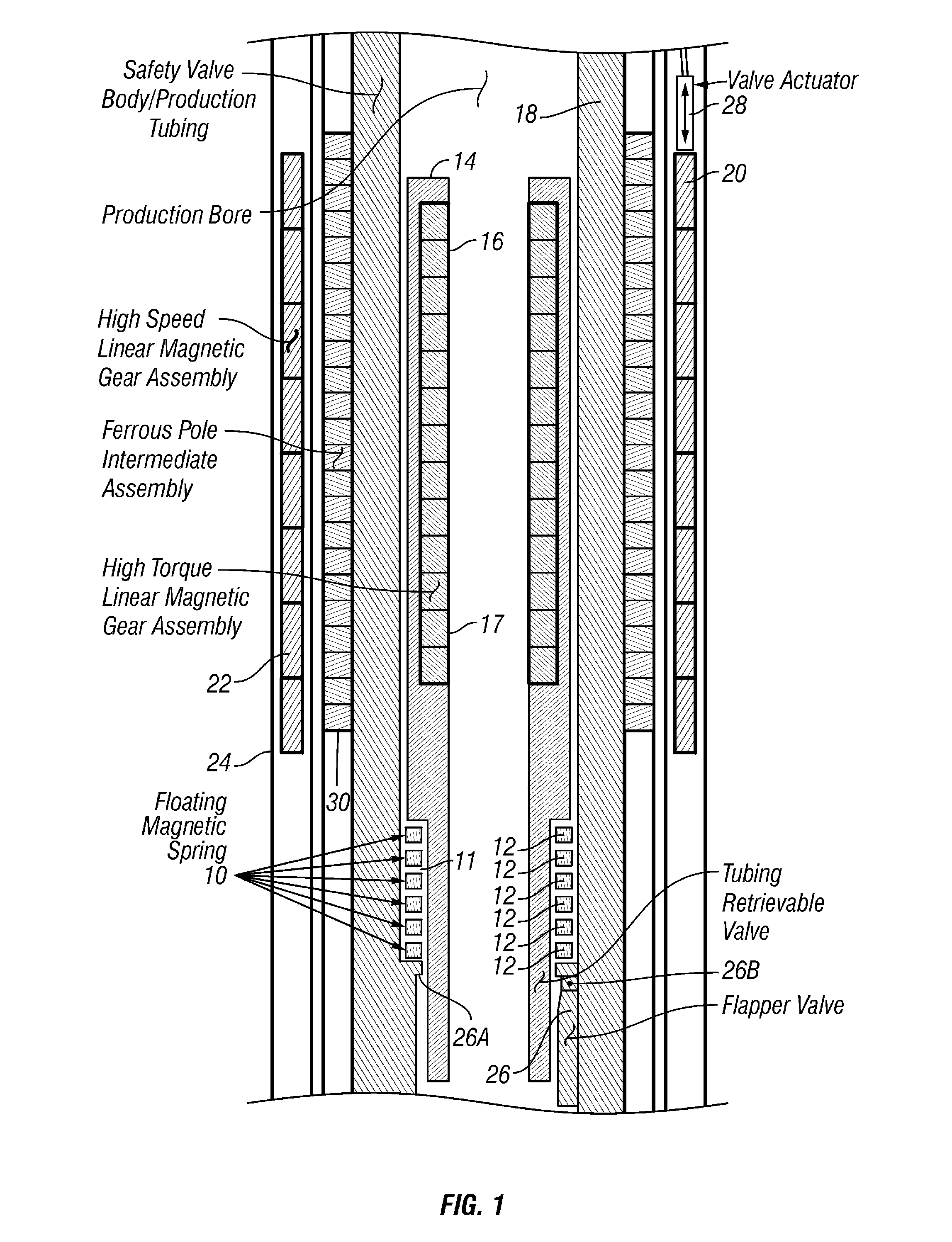 Wellbore Valve Having Linear Magnetically Geared Valve Actuator