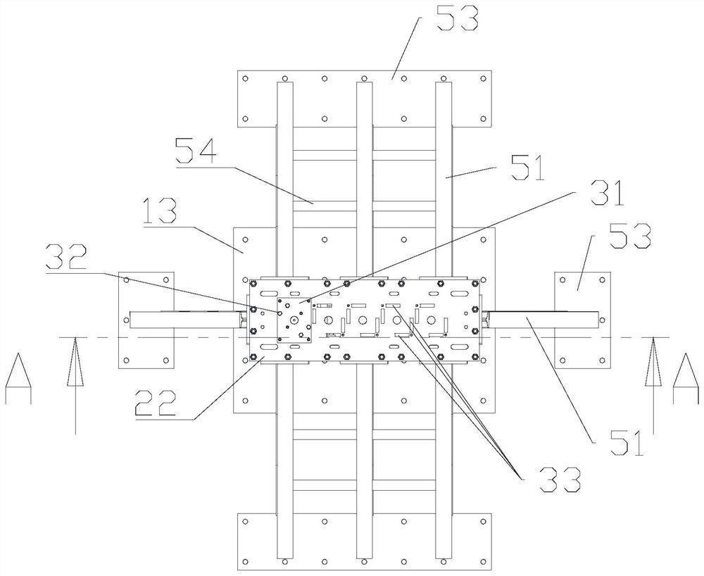 Full-scale fuel assembly anti-seismic test method and an anti-seismic test bed