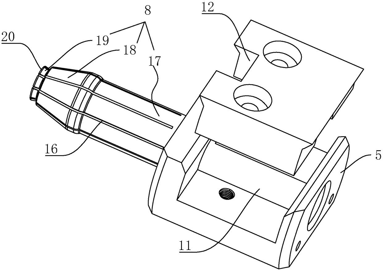 An installation device for the installation of metal rings in pipe silencers