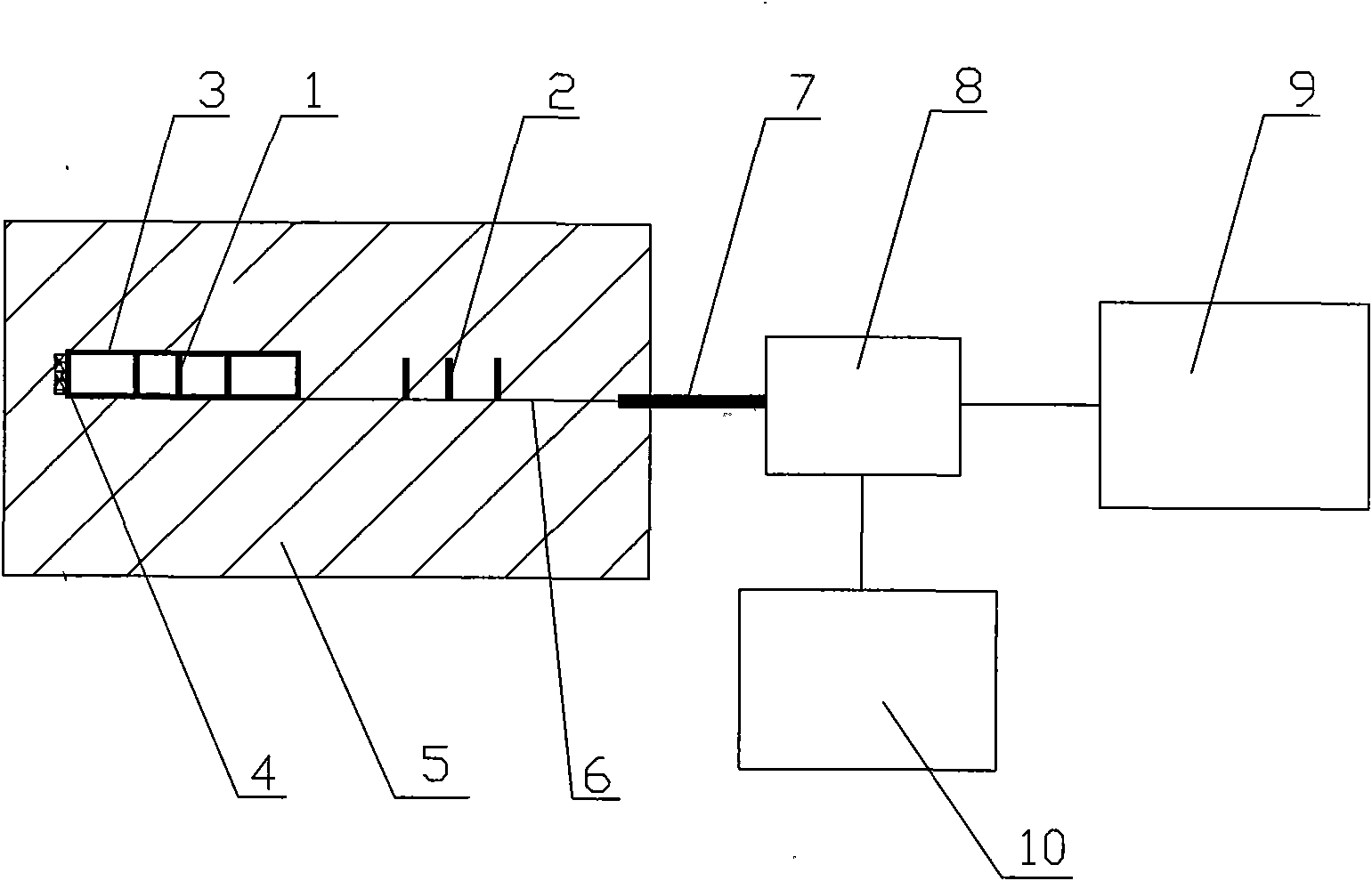 Fiber grating monitoring method for curing residual strain of composite materials