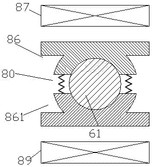 Compressing and fixing device for logistics transportation device and operation method thereof