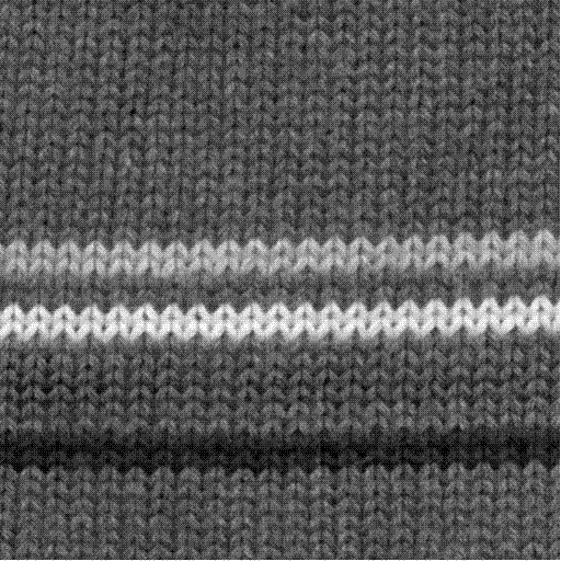 Method for measuring density of weft knitted fabric based on spectrum analysis