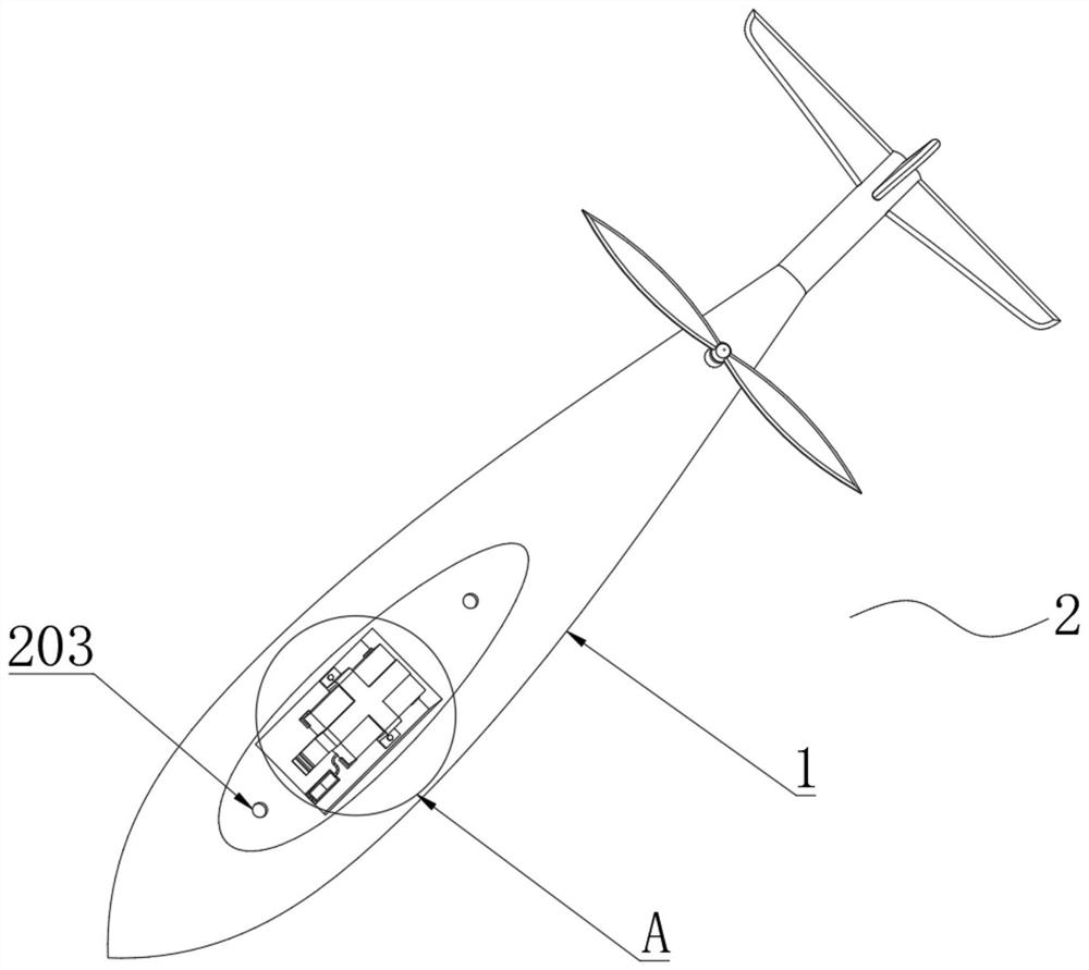 A tilting compound wing unmanned aerial vehicle with convenient battery replacement
