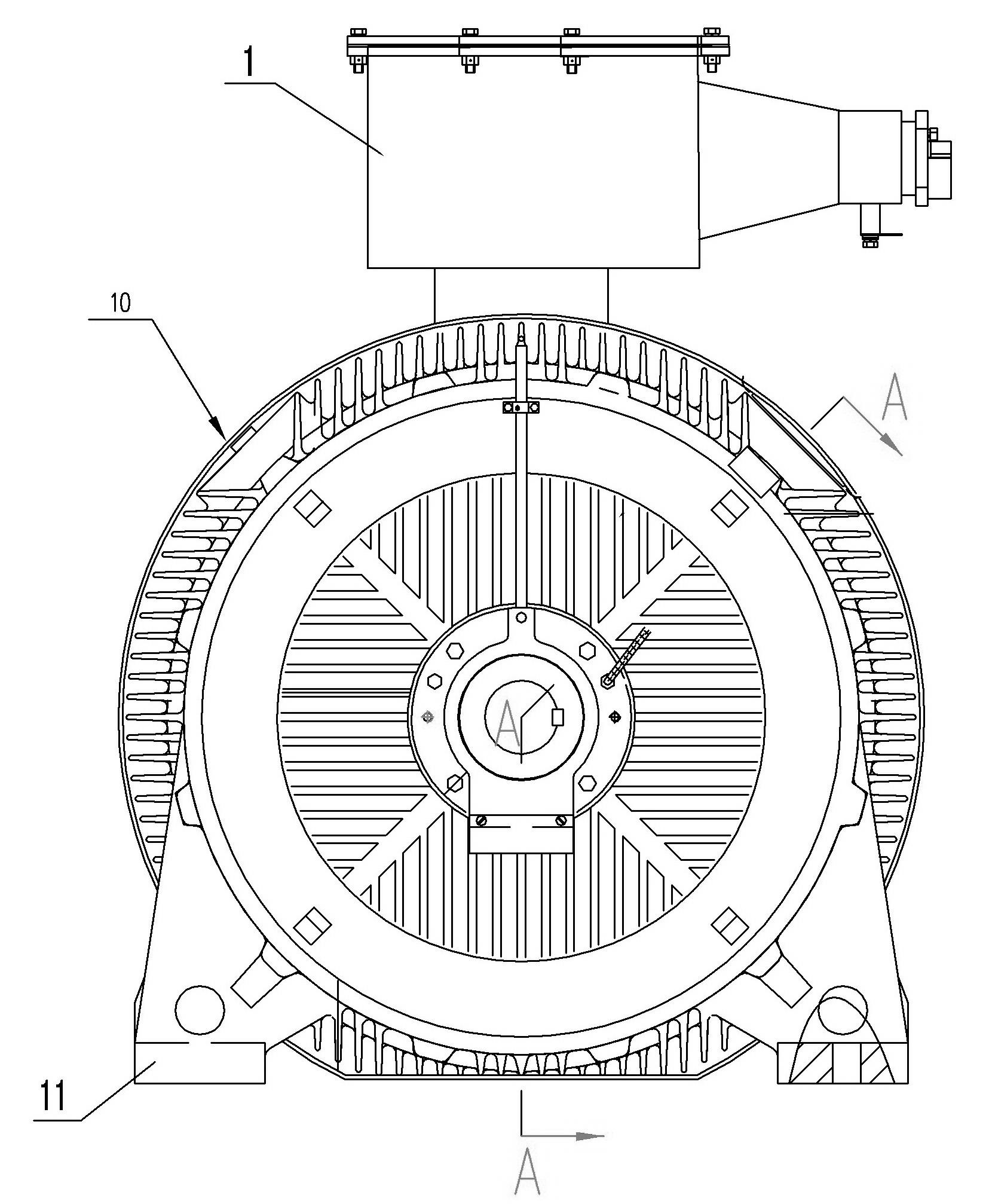 High-voltage flameproof three-phase asynchronous motor