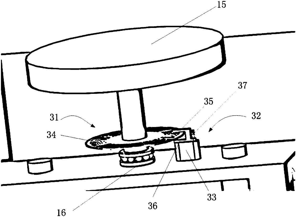 Balance car achieving steering control on basis of optical sensor