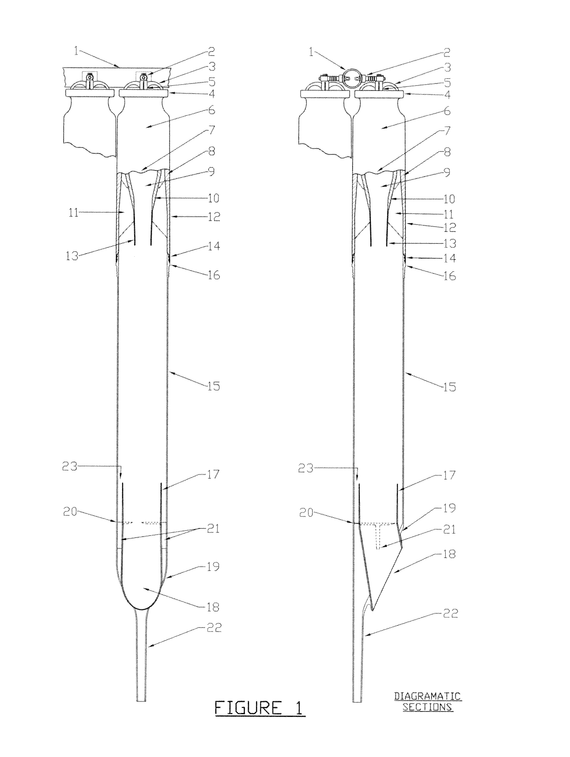 Apparatus for separation and processing of materials