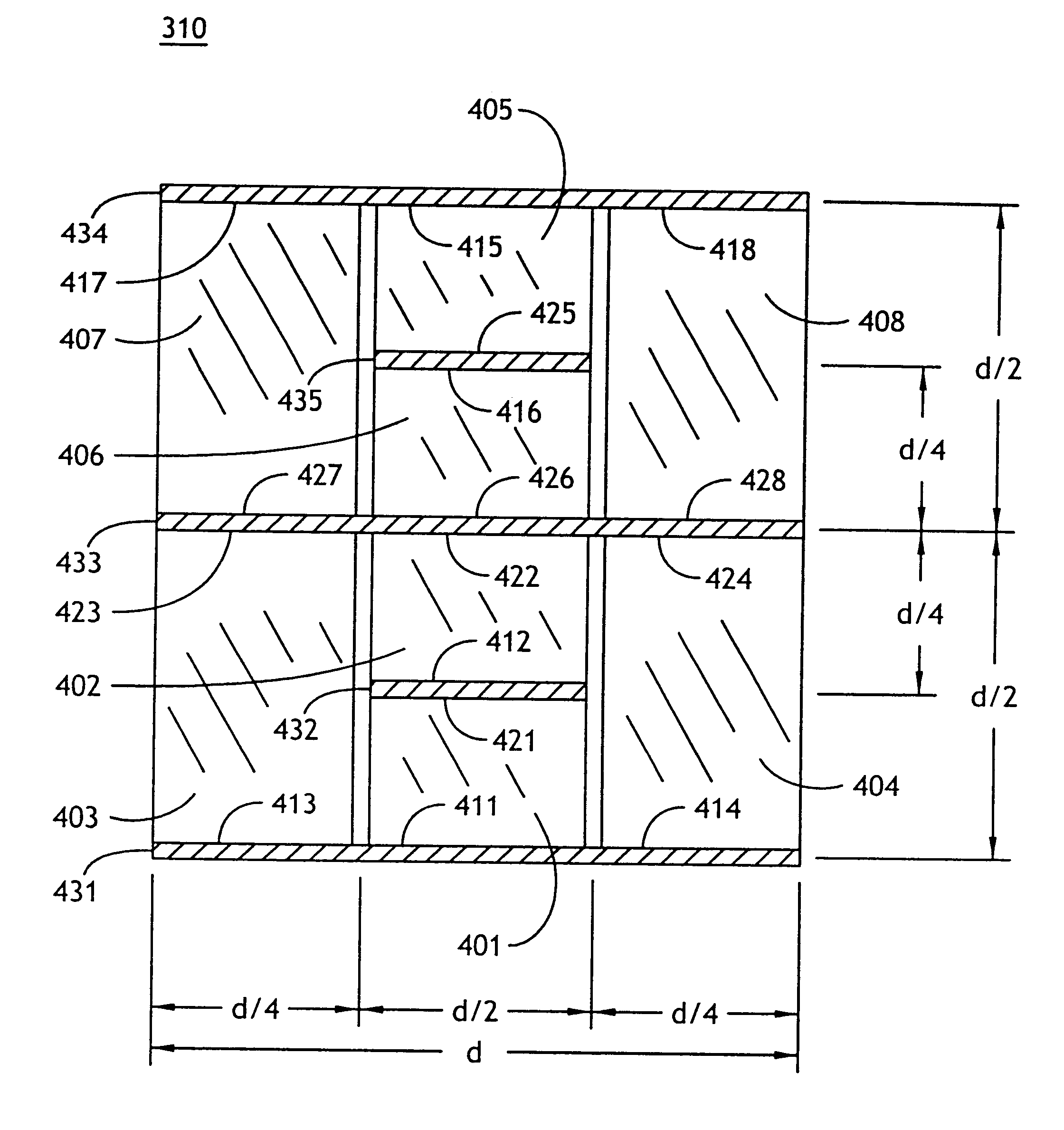 Segmented heater resistor for producing a variable ink drop volume in an inkjet drop generator