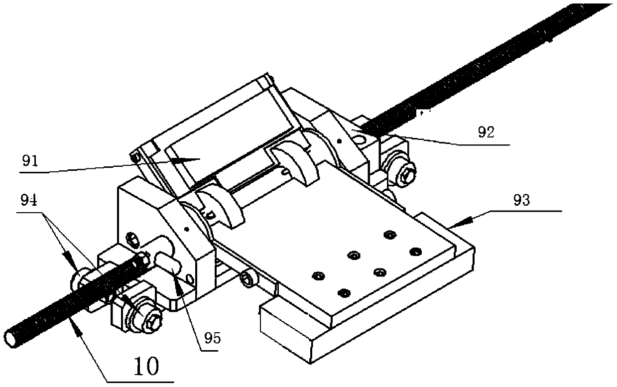 A tension roller grinding device