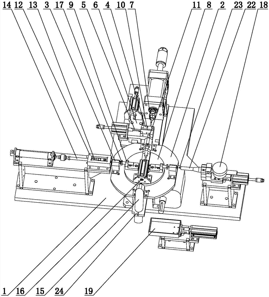 Automatic rotary disc type press-in machine