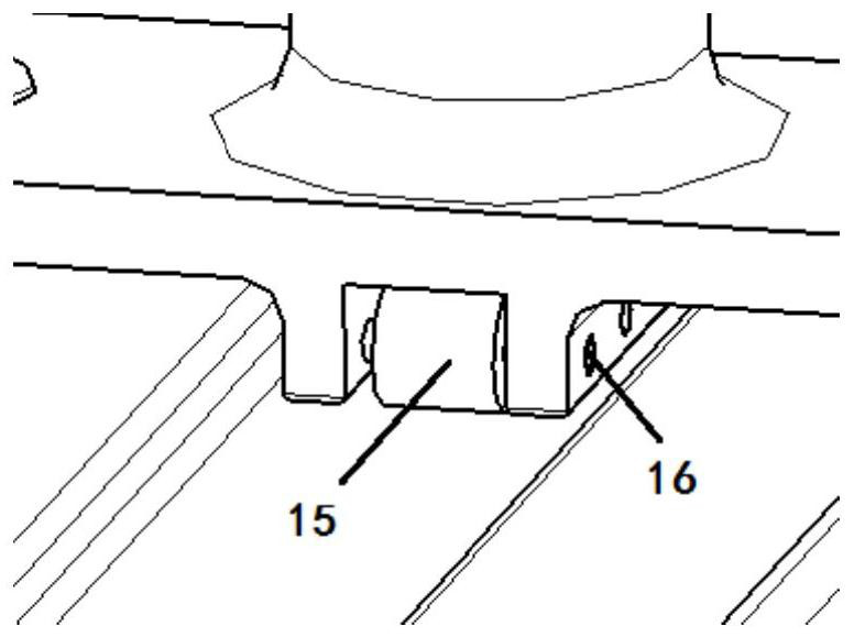 Precise measurement test bed for special-shaped control lever of airplane and use method