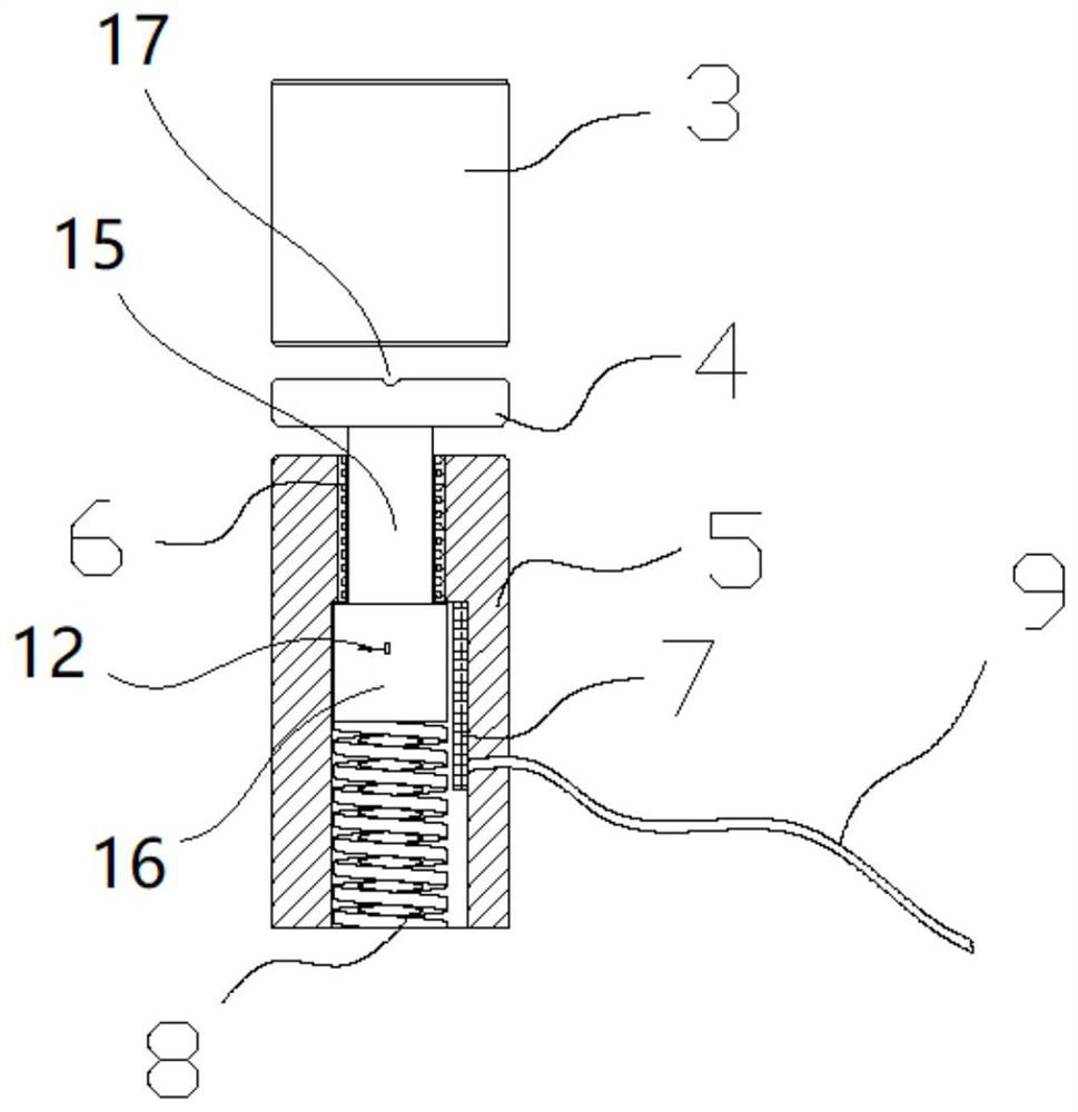 Stroke limiting device of blanking die